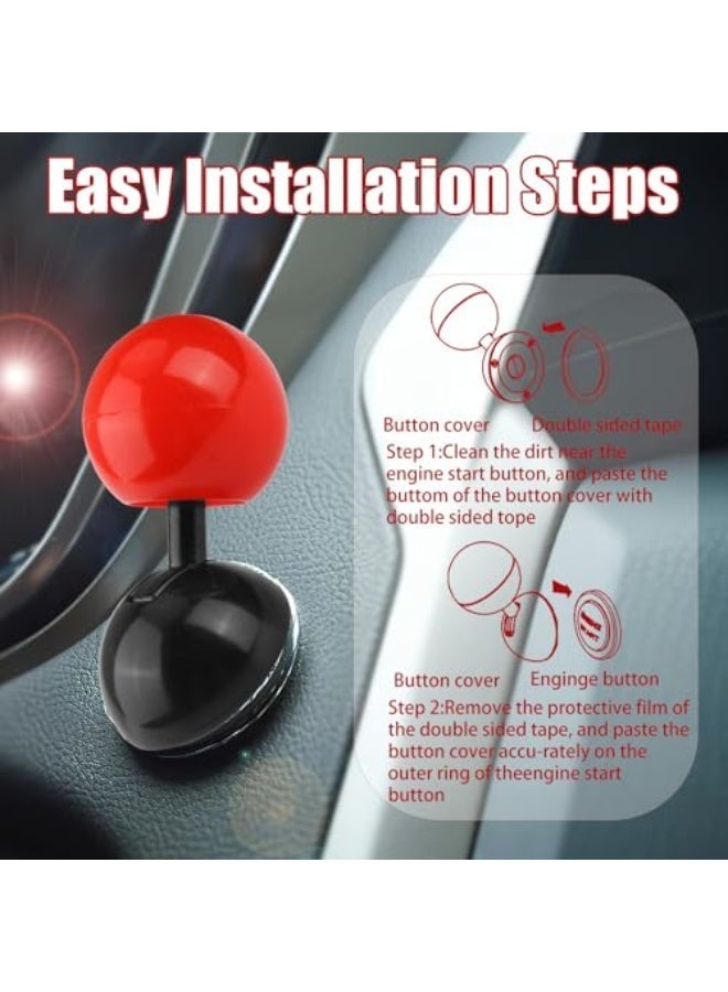 Bukela Red Engine Start Stop Button Rocker Lever Car Push to Start Joystick - Image 4